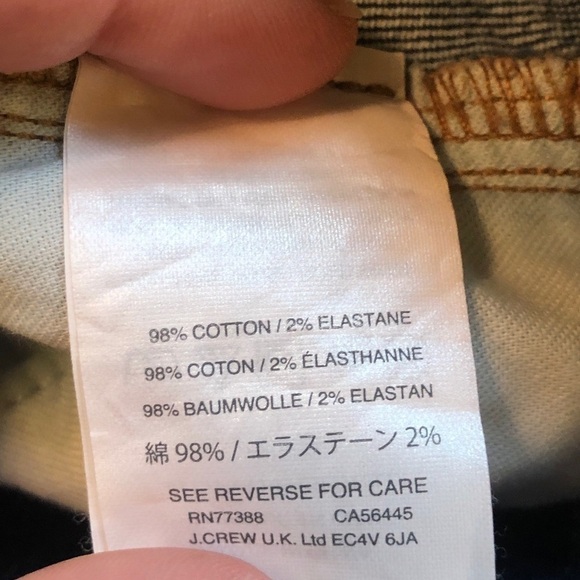 J. CREW denim skirt with raw hem NWT - Picture 5 of 6